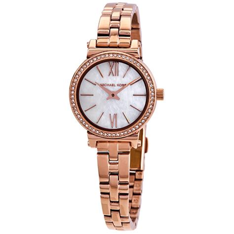 michael kors mk3834|Michael Kors Sofie Petite Crystal Ladies Watch MK3834.